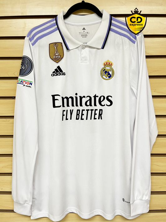 Camiseta 1ª equipación Real Madrid 🇪🇸 22/23 Versión Manga Larga Hazard #7