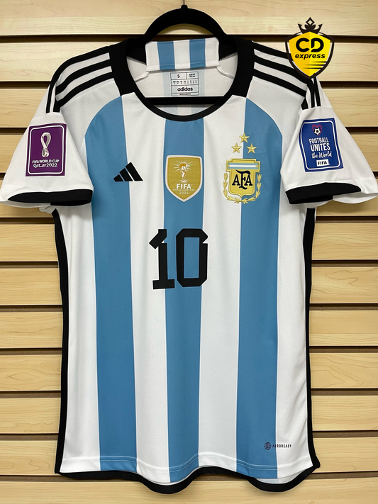 Camiseta 1ª equipación de Argentina 🇦🇷 FIFA WC 2022, QATAR 2022 - 2023 Versión Aficionado Messi #10
